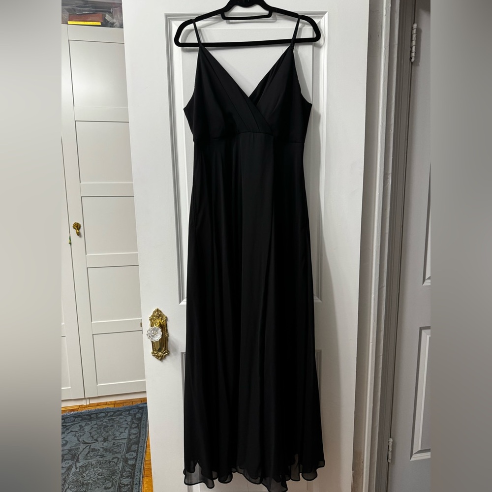 Birdy Grey Bridesmaid Black Maxi Dress in XL